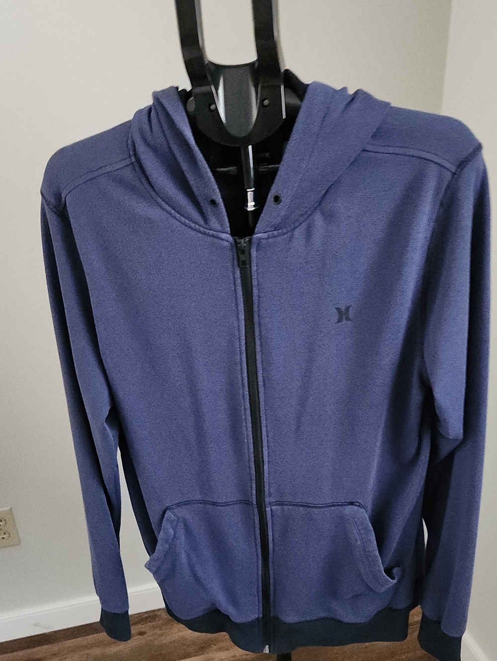 Men's Hurley Indigo Full-Zip Hoodie Size L